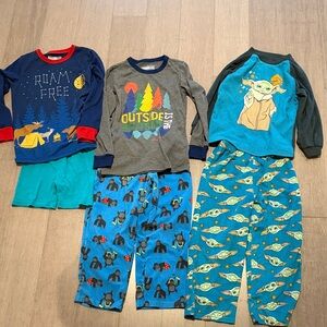 Kids Pajamas Set - Blue, Gray, and Teal